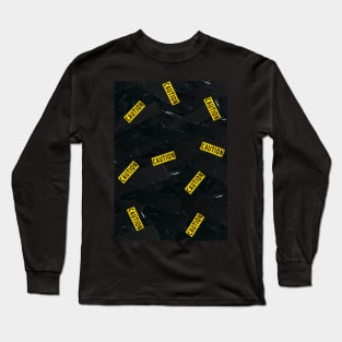 Caution pattern Long Sleeve T-Shirt